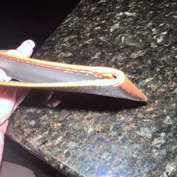 LV Brown Taiga Leather Card Case ID Holder Wallet - Picture 2 of 7